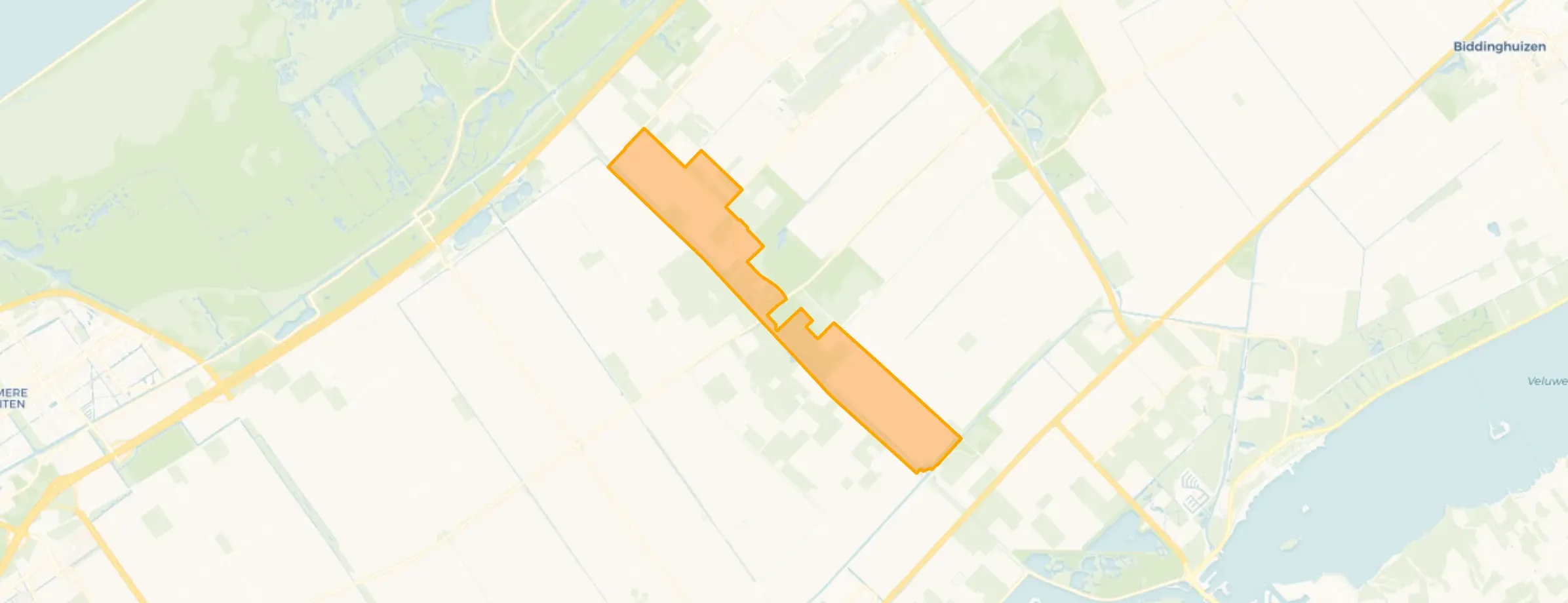 Kaart van Pijlstaartweg Vleetweg Larserweg