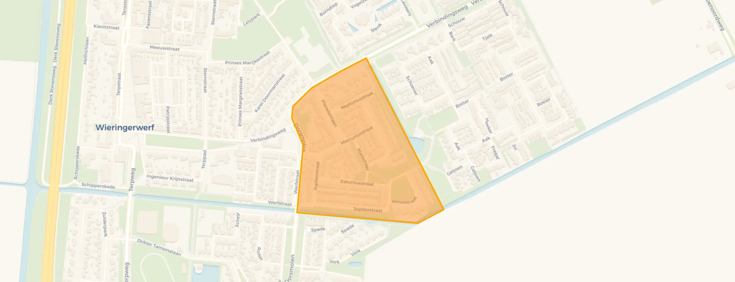 Buurt Planetenwijk, Wieringerwerf