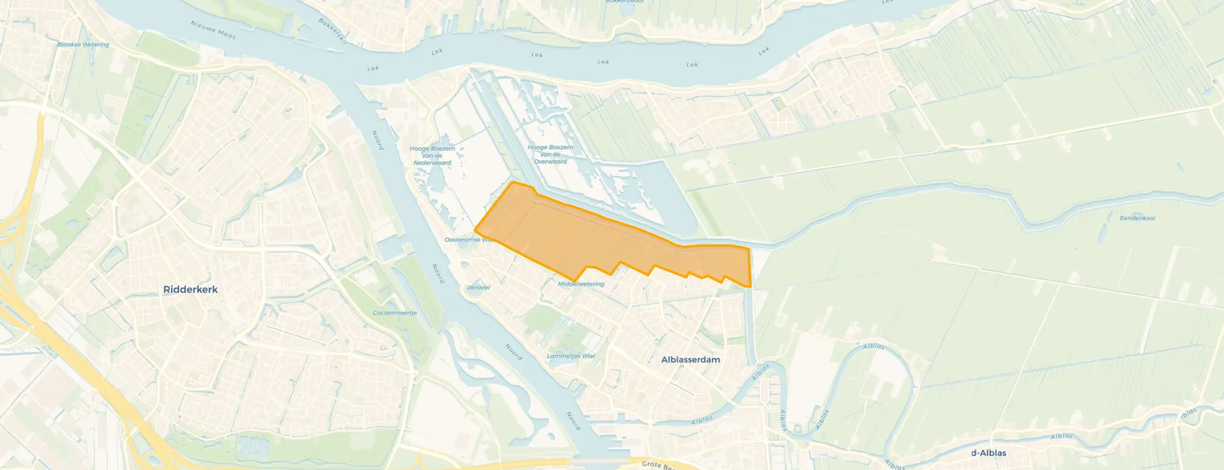 Kaart van Polder Blokweer