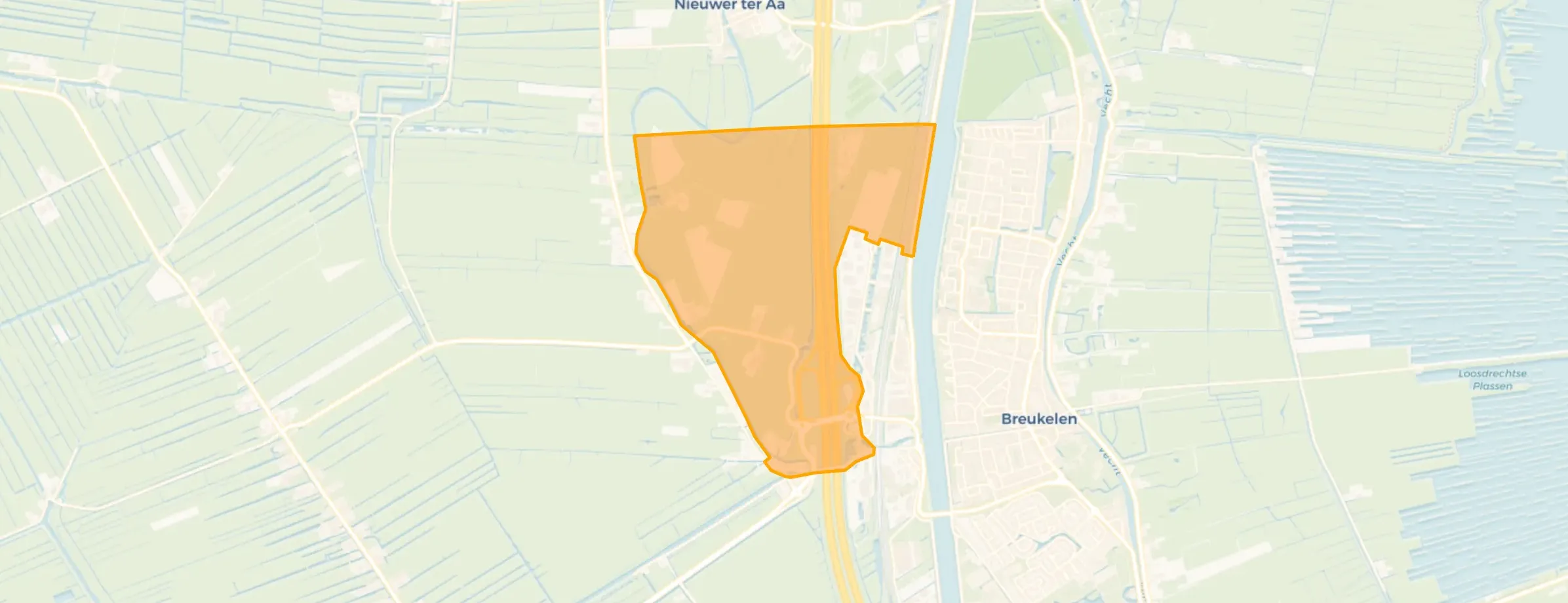 Kaart van Polder Breukelerwaard