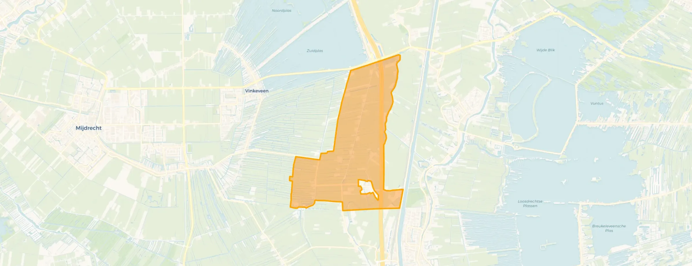 Kaart van Polder Oukoop