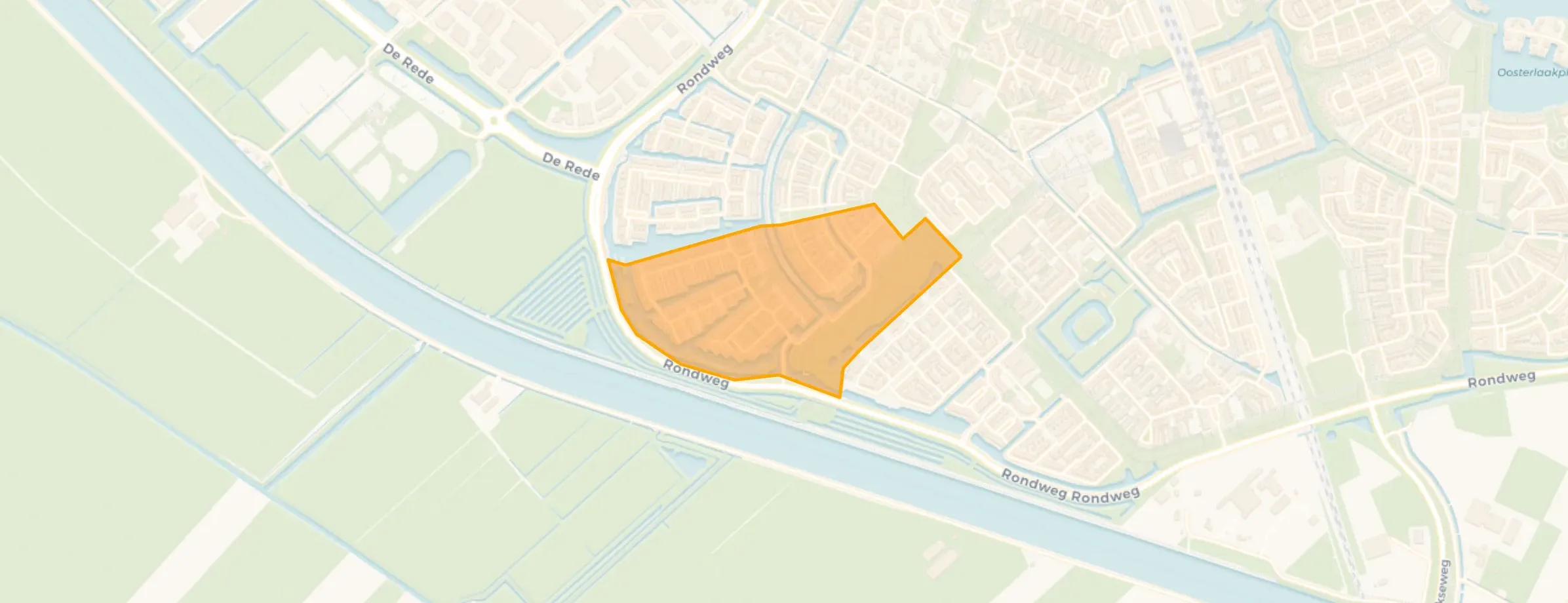 Kaart van Polders