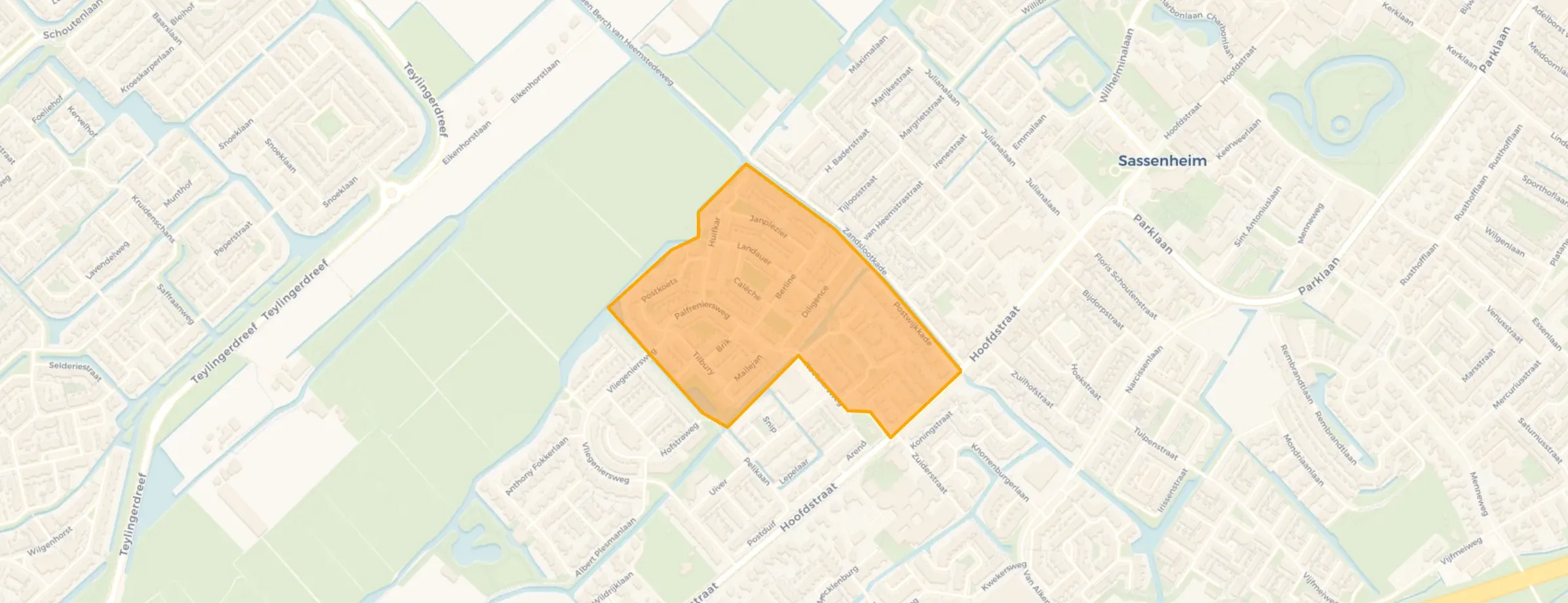 Buurt Postbuurt, Sassenheim