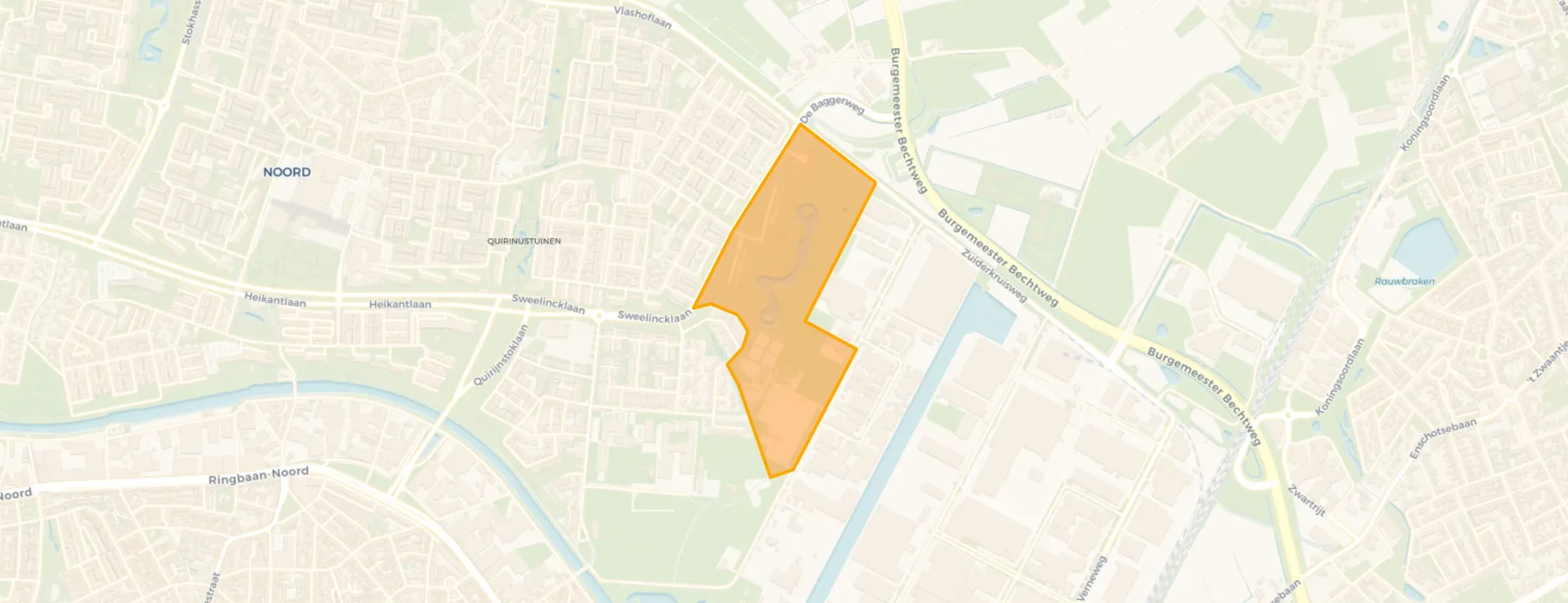 Kaart van Quirijnstokpark