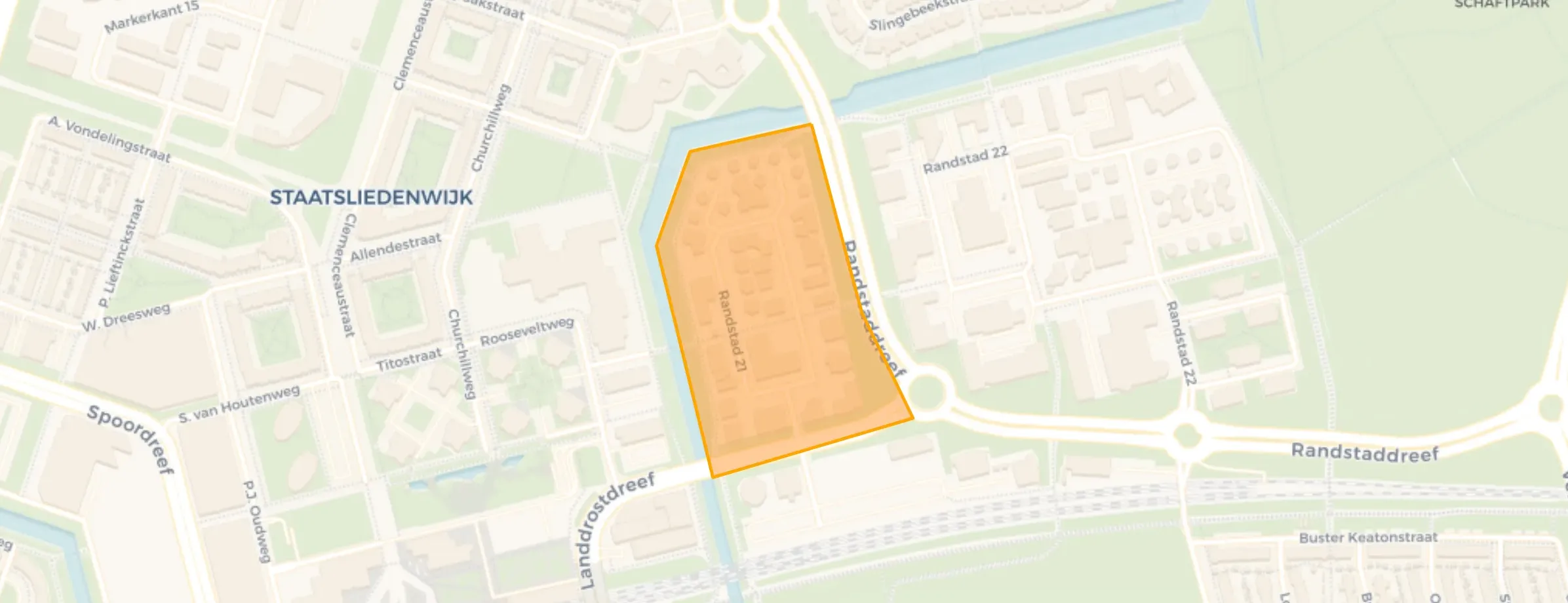 Kaart van Randstad West