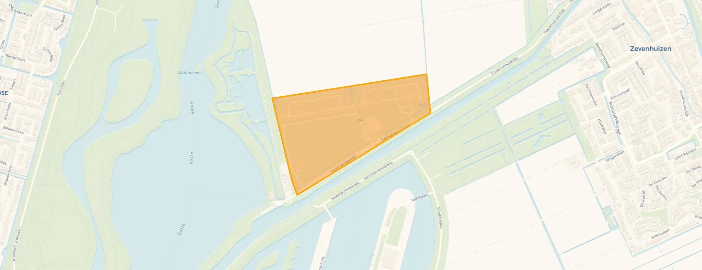 Kaart van Recreatiepark De Korenmolen