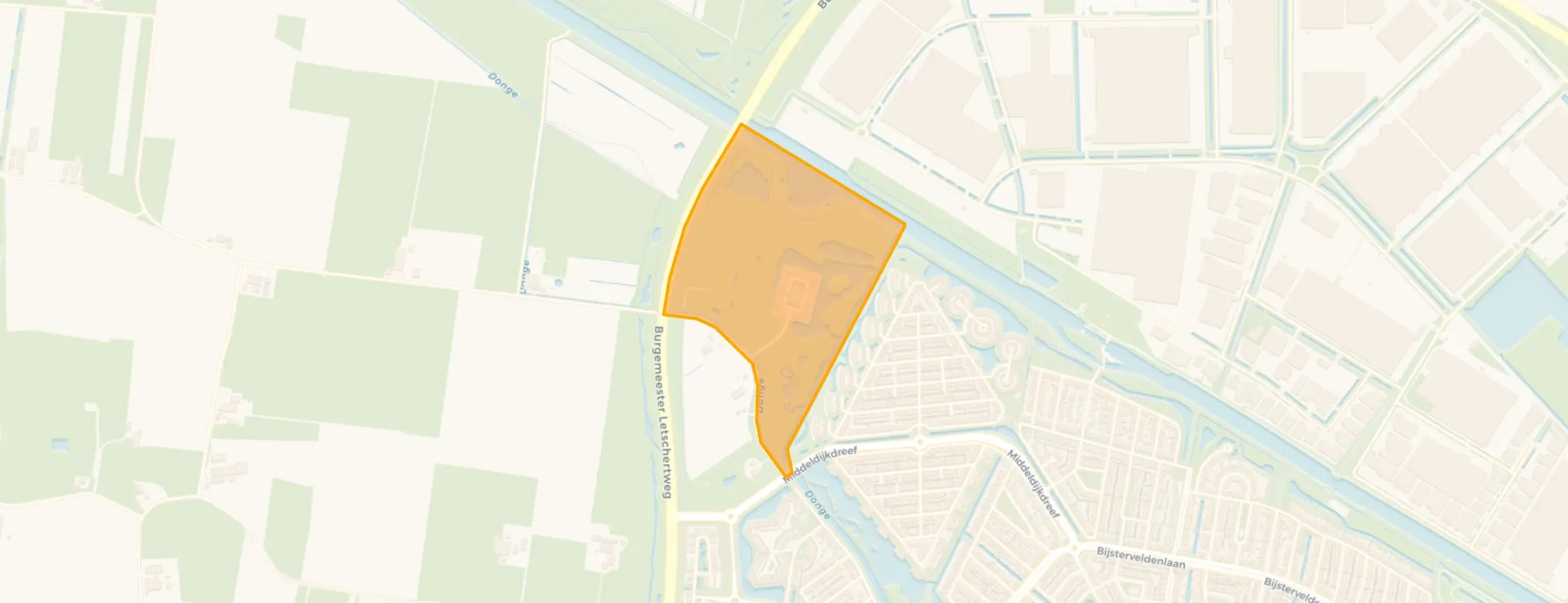 Kaart van Reeshofweide