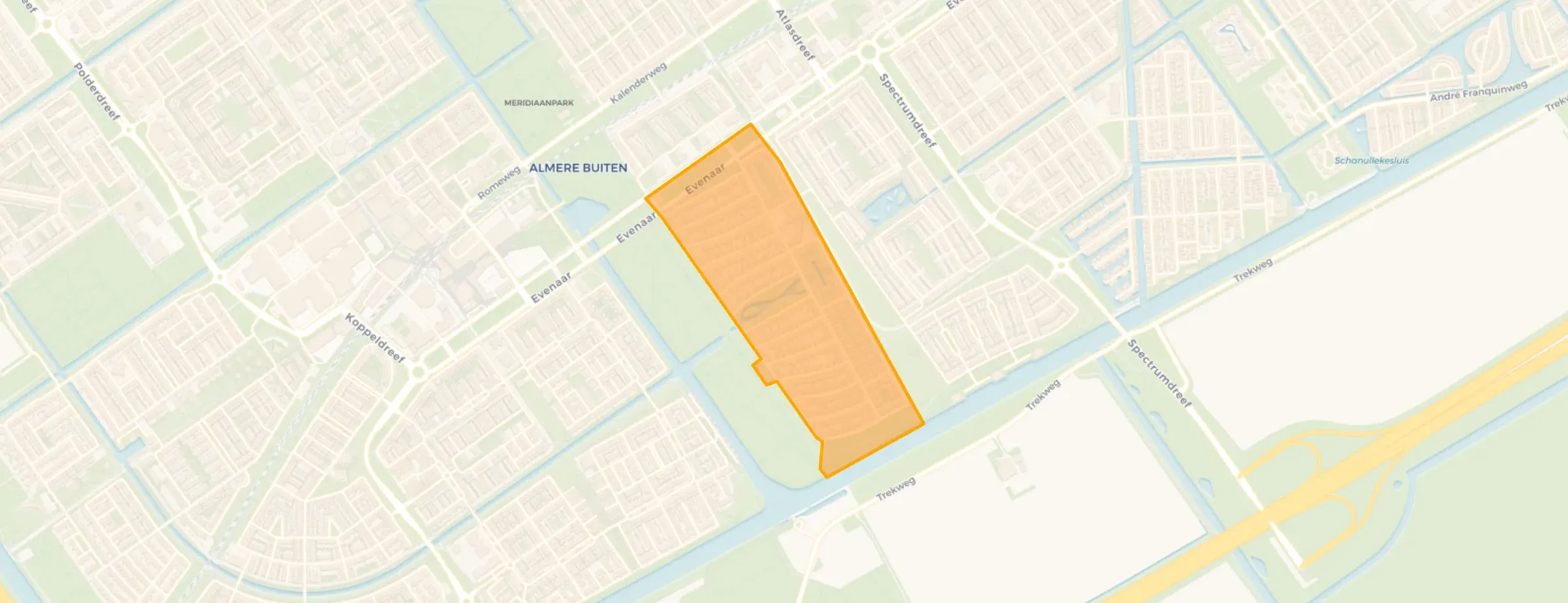 Buurt Regenboogbuurt West, Almere