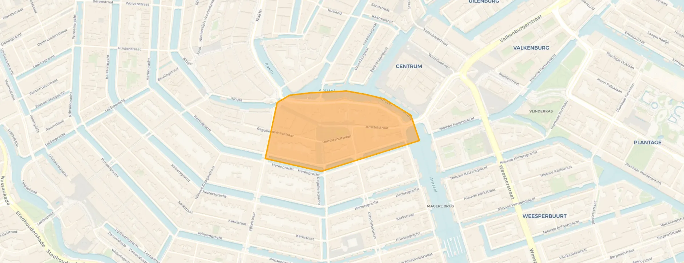 Buurt Rembrandtplein en omgeving, Amsterdam
