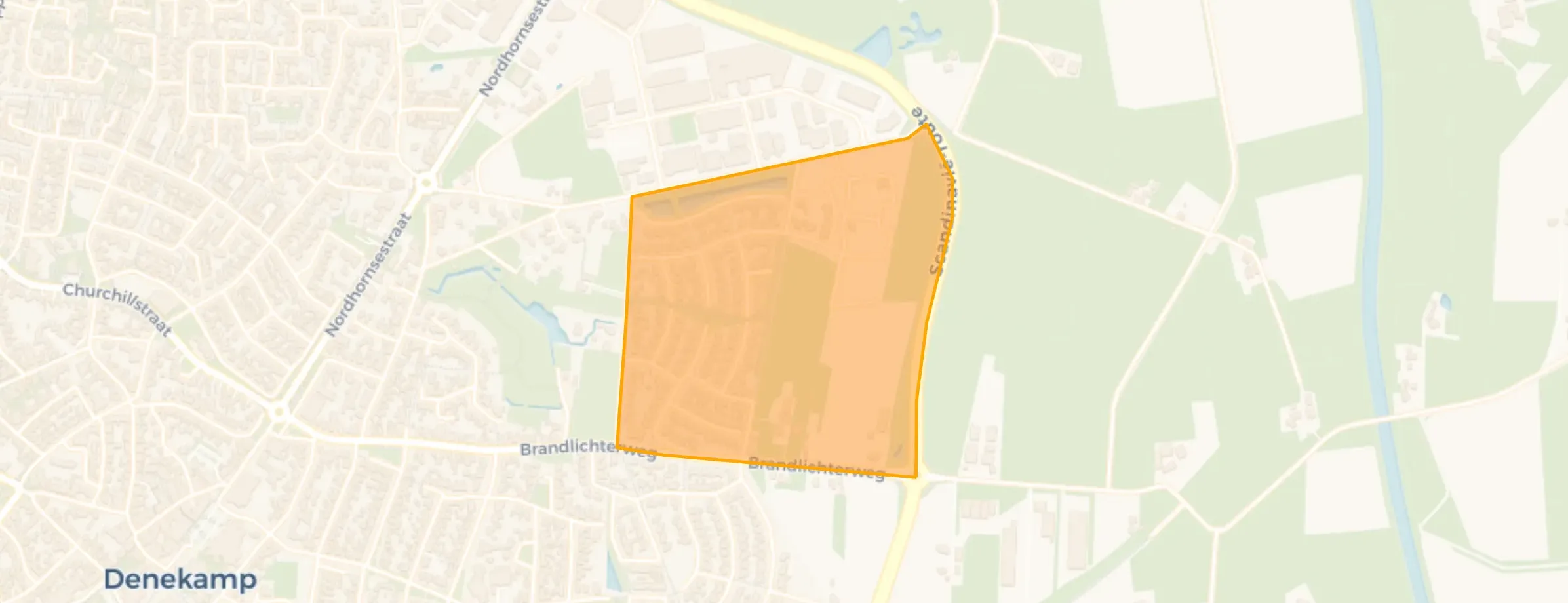 Kaart van Remerink en Denekamp Oost
