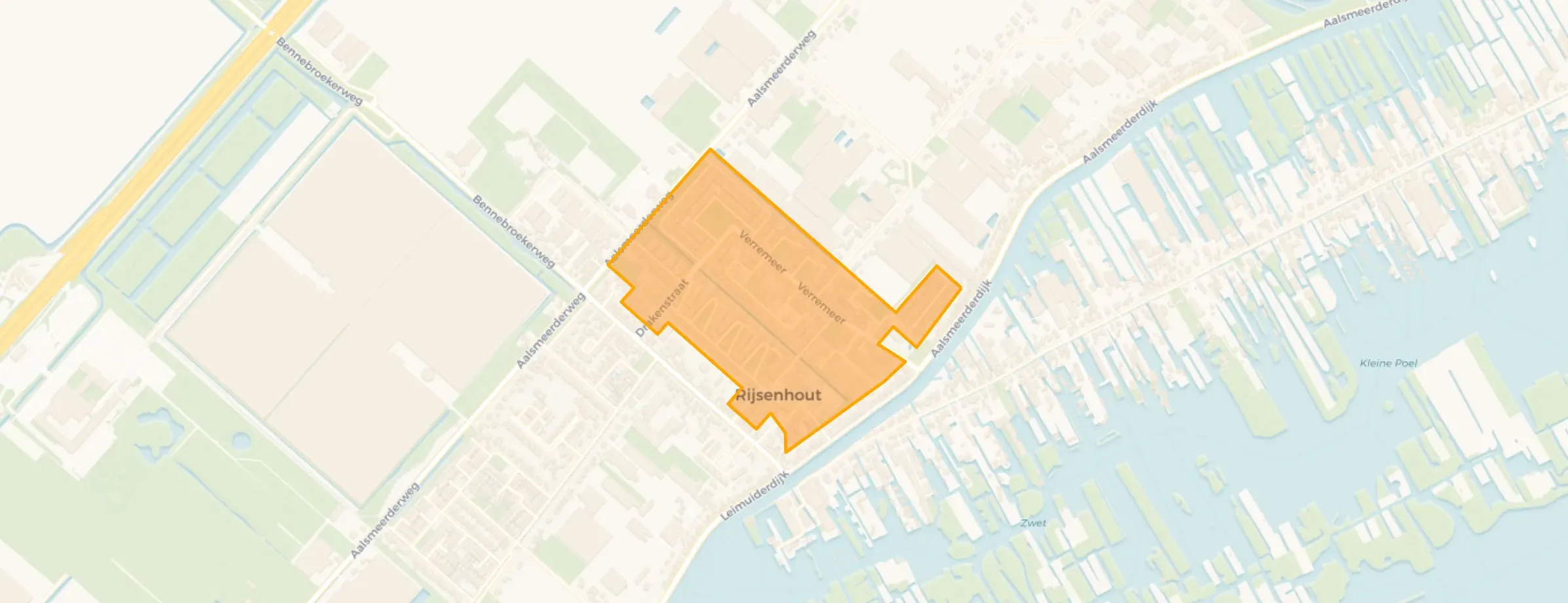 Kaart van Rijsenhout Dorp