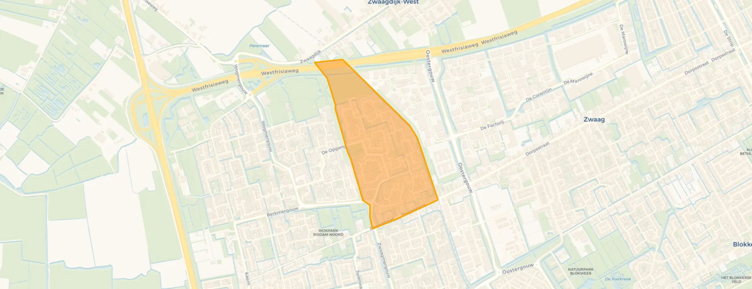 Kaart van Risdam-Noord - Buurt 21 00