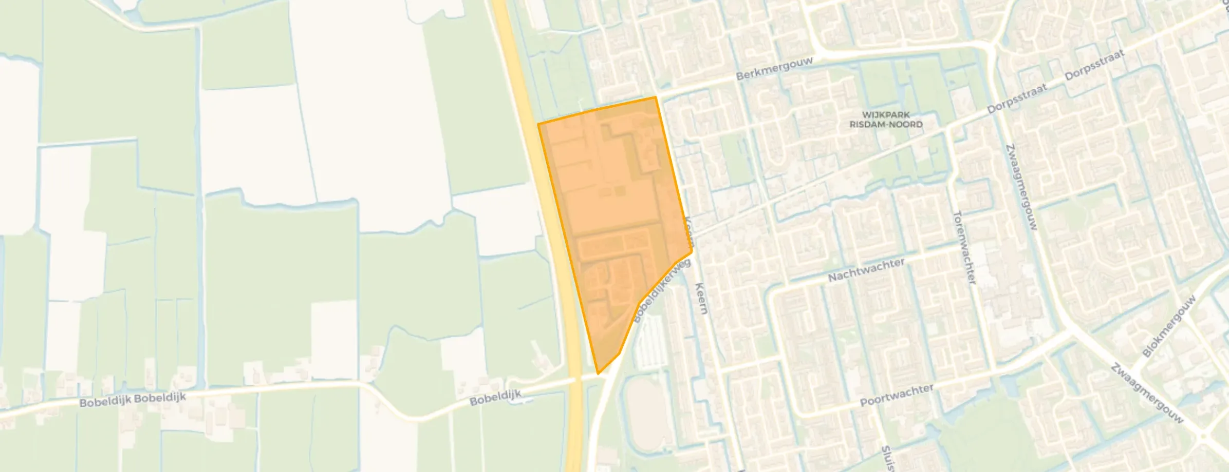 Kaart van Risdam-Noord - Buurt 21 02