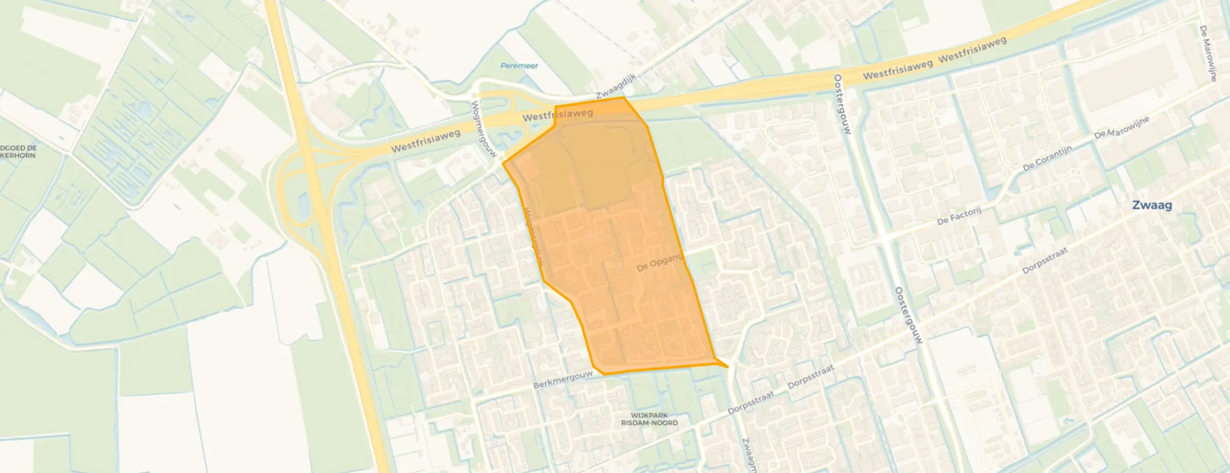 Kaart van Risdam-Noord - Buurt 21 03