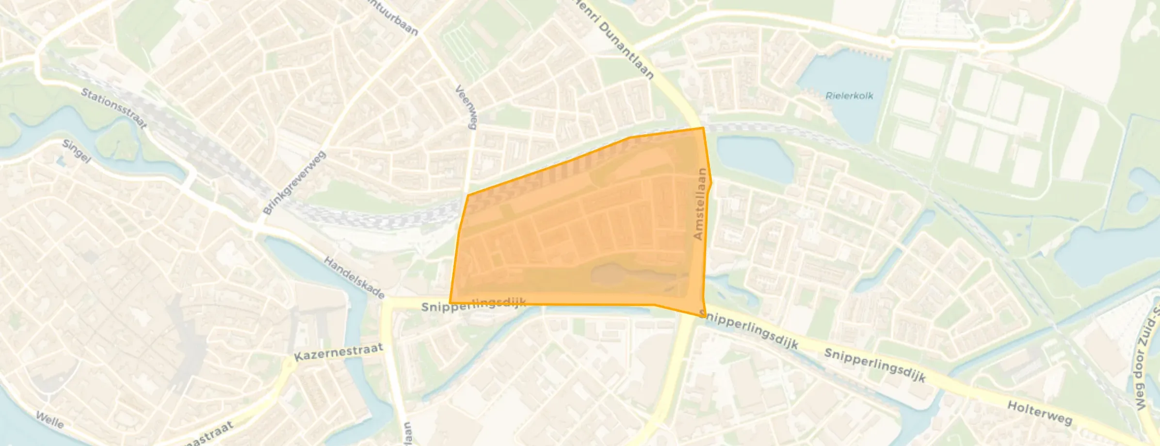 Kaart van Rivierenbuurt