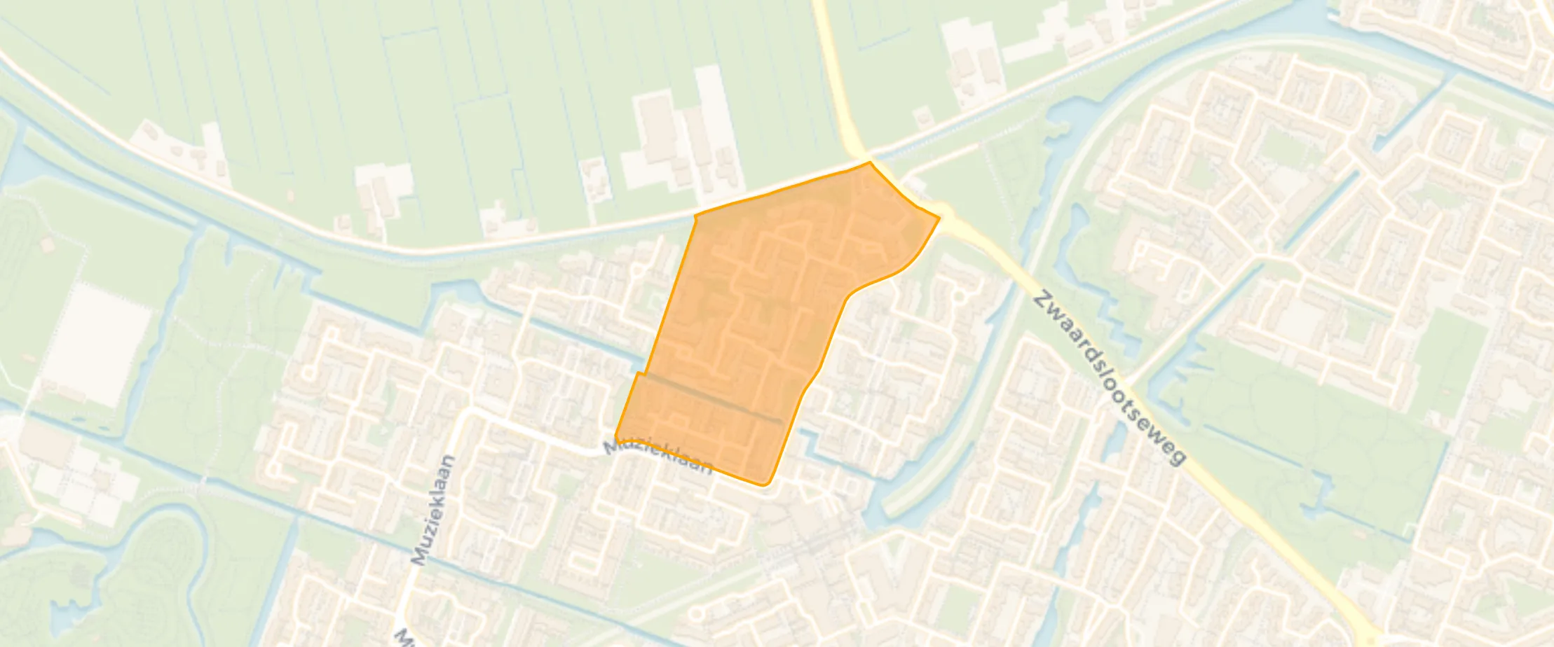 Map of Rodenbuurt midden