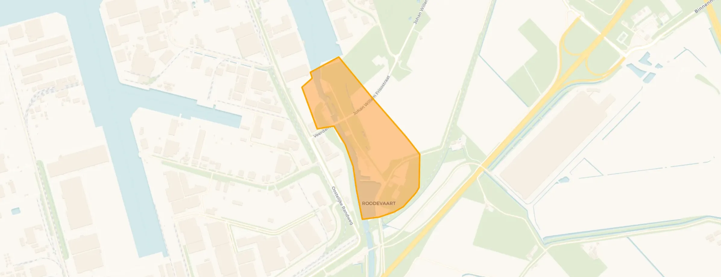 Kaart van Roodevaart
