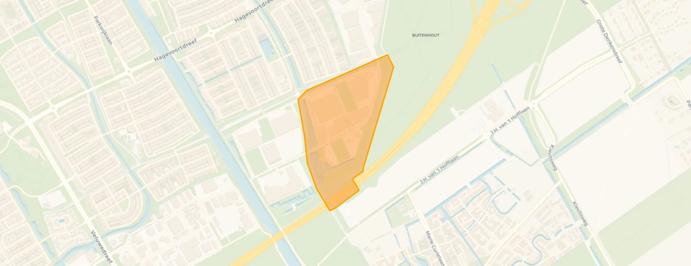 Kaart van Sallandsekant Zuidoost