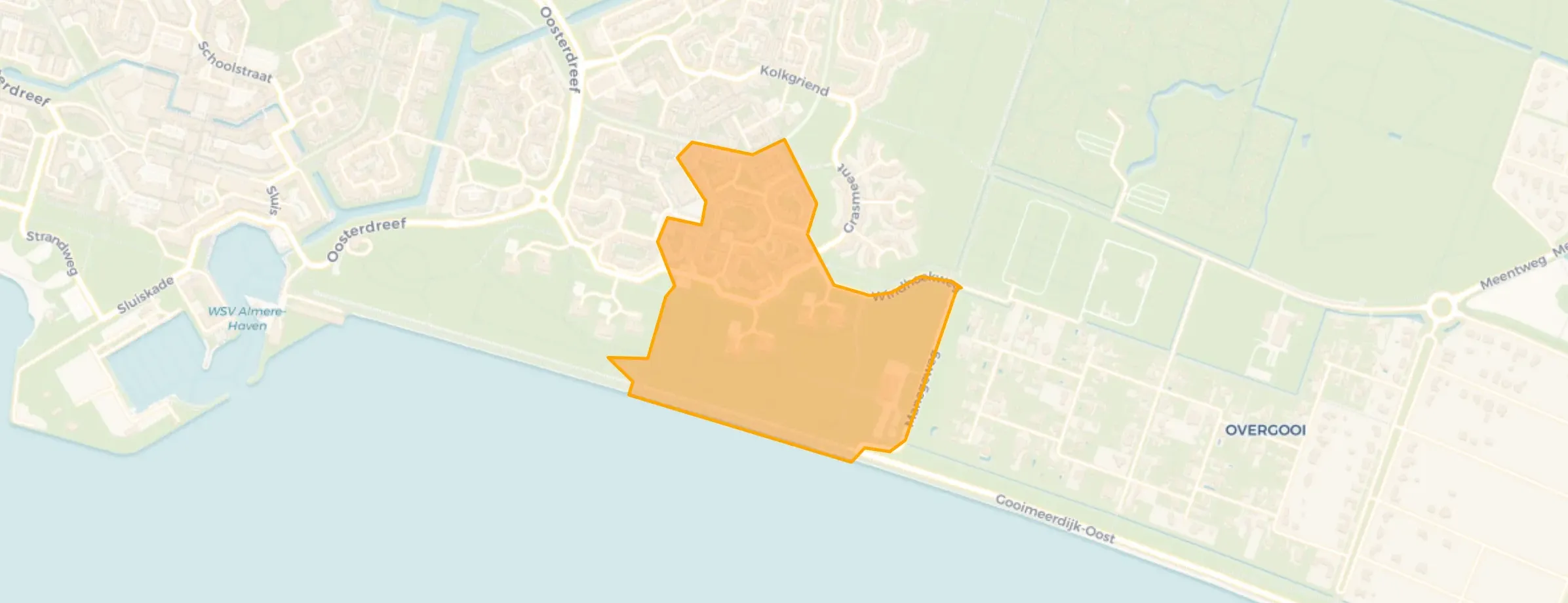 Kaart van Schapenmeent en Terpmeent