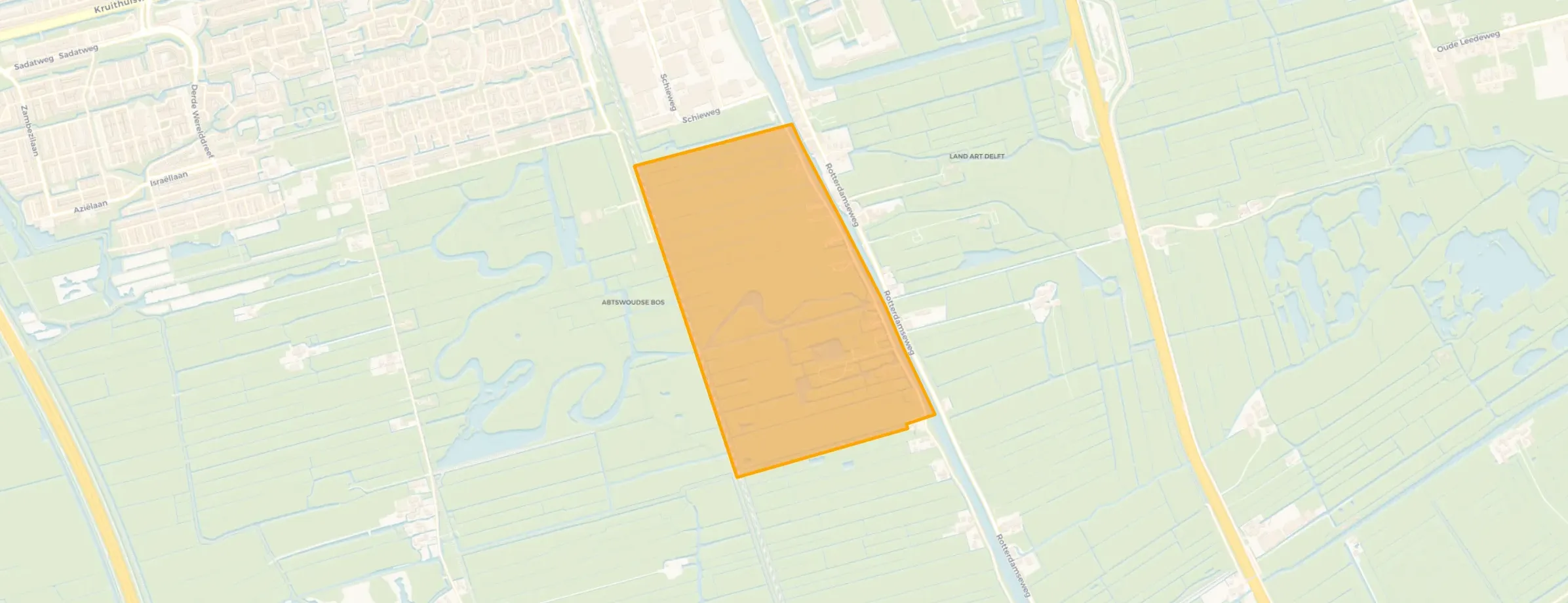Kaart van Schieweg-Polder