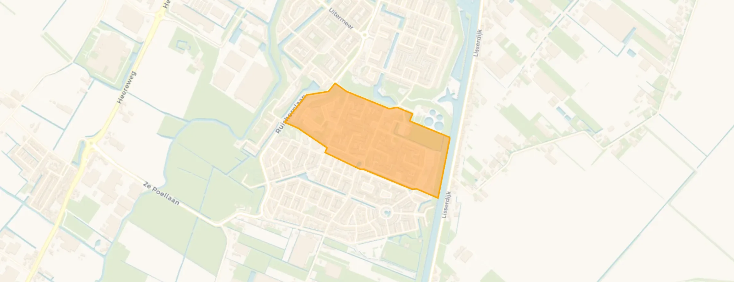 Kaart van Schildersbuurt