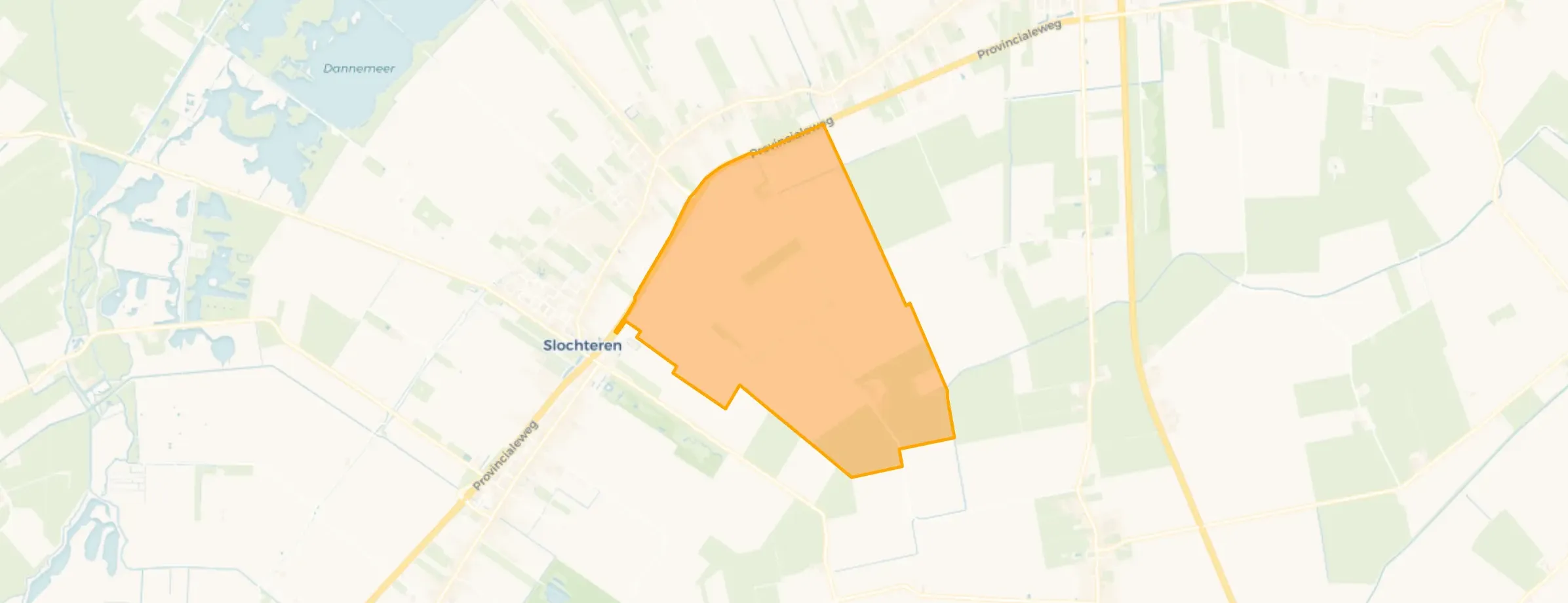 Kaart van Schildwolde Buitengebied