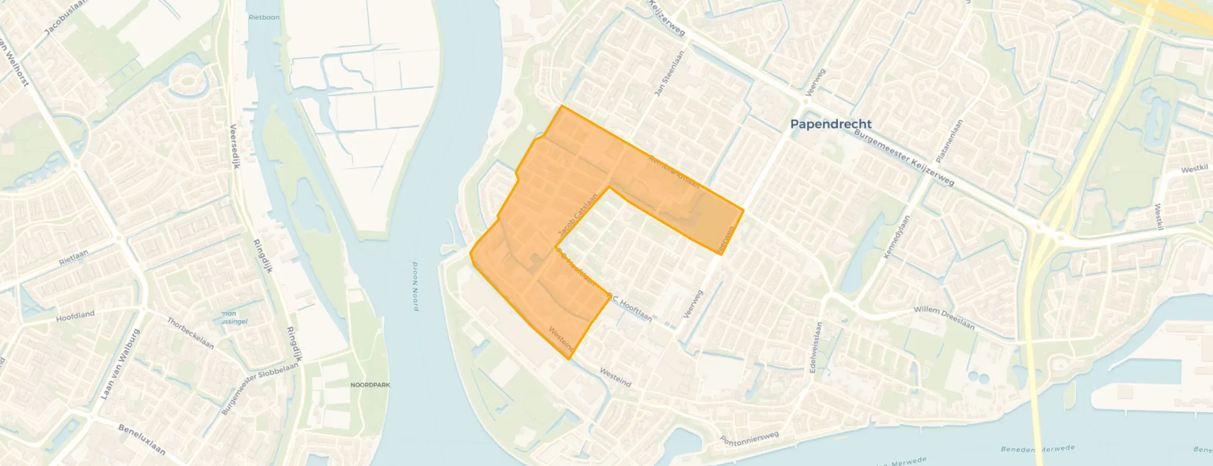 Buurt Schrijversbuurt, Papendrecht