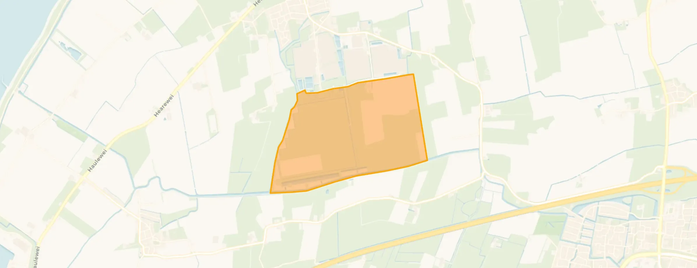 Kaart van Sexbierum Waddenglas