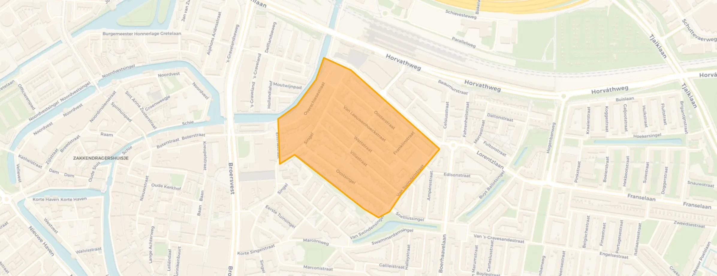 Buurt Singelkwartier, Schiedam