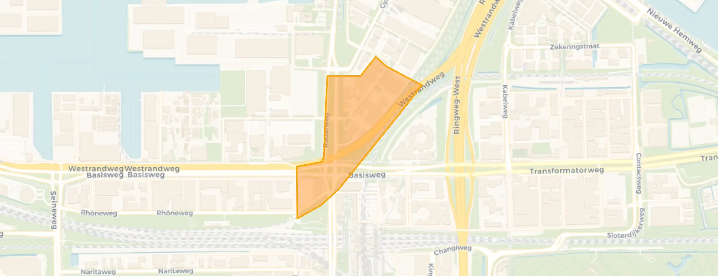 Kaart van Sloterdijk Donauhoek