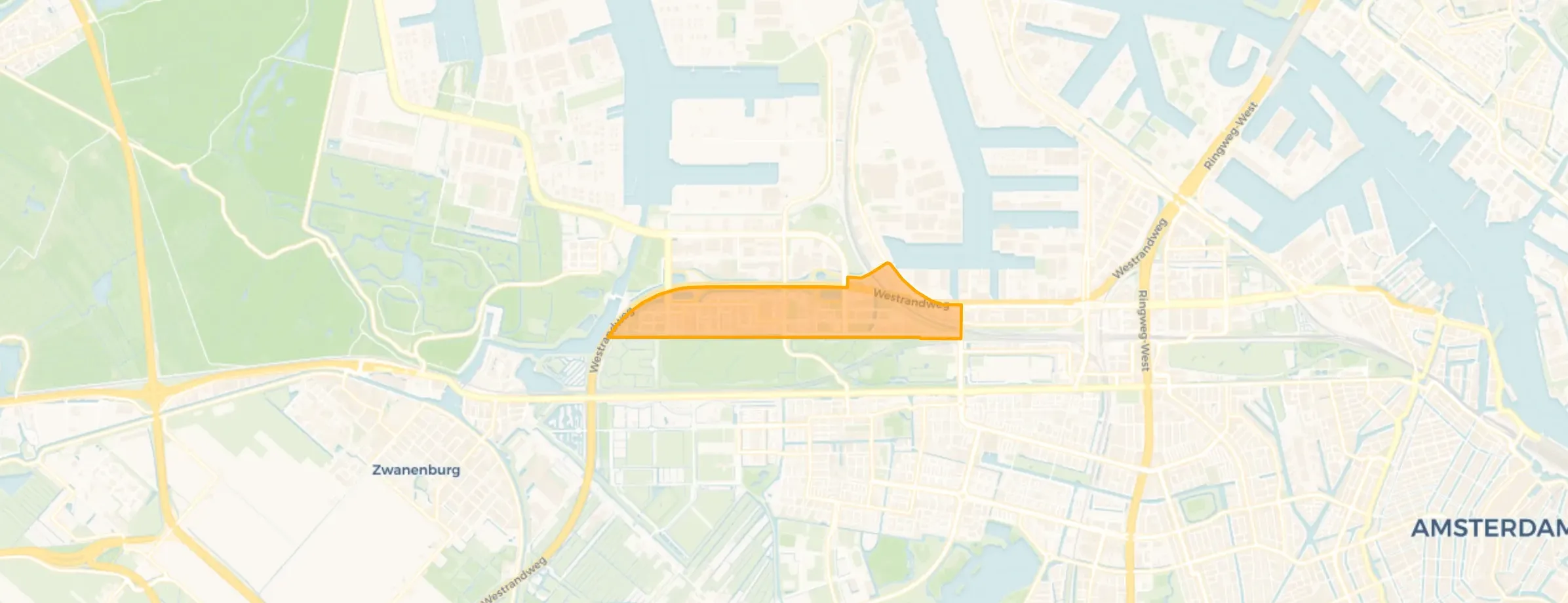 Kaart van Sloterdijk Poort-Zuid