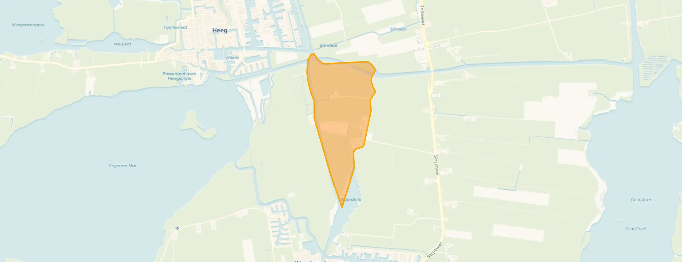Kaart van Smallebrugge