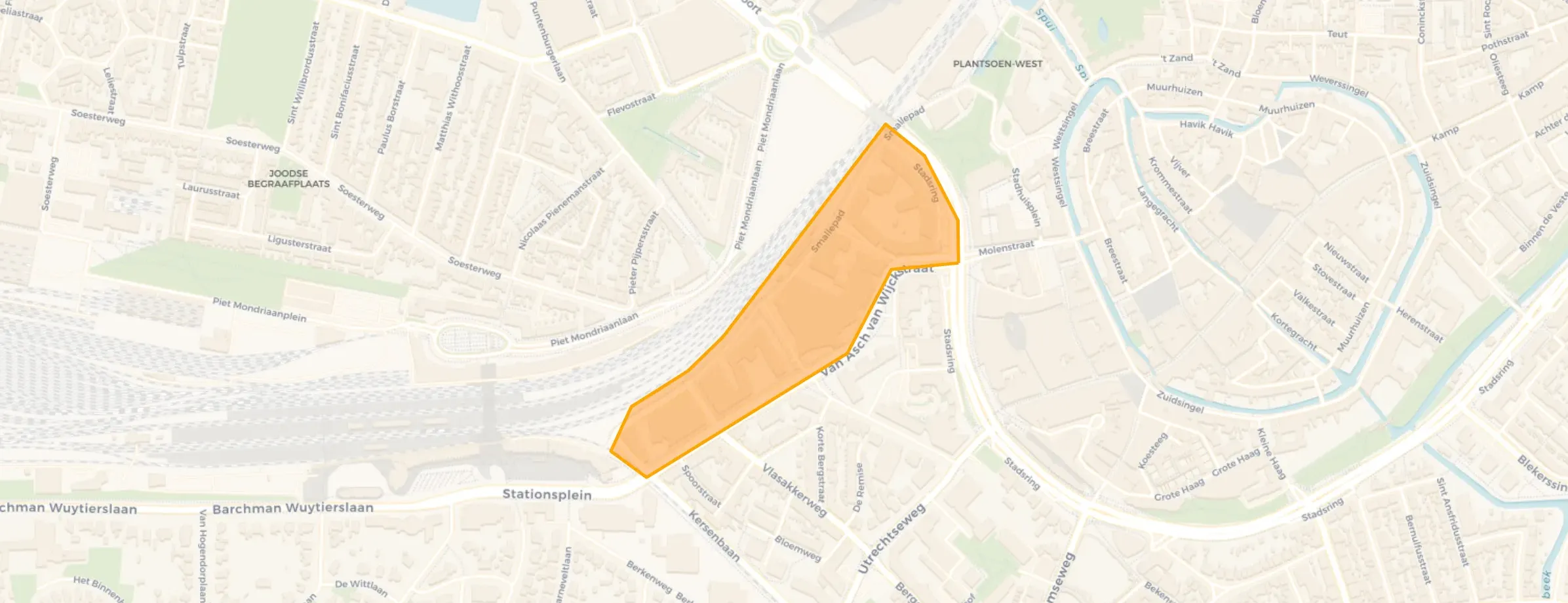 Kaart van Smallepad en omgeving