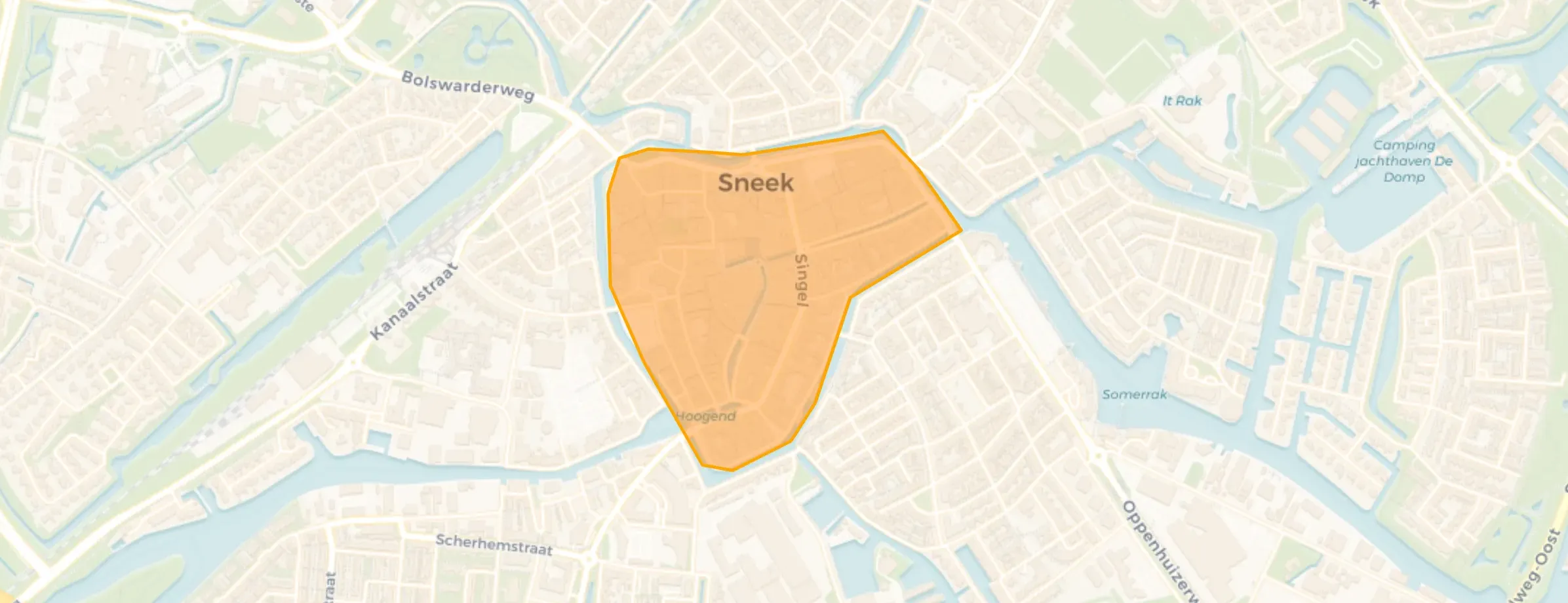 Buurt Sneek binnen de grachten, Sneek