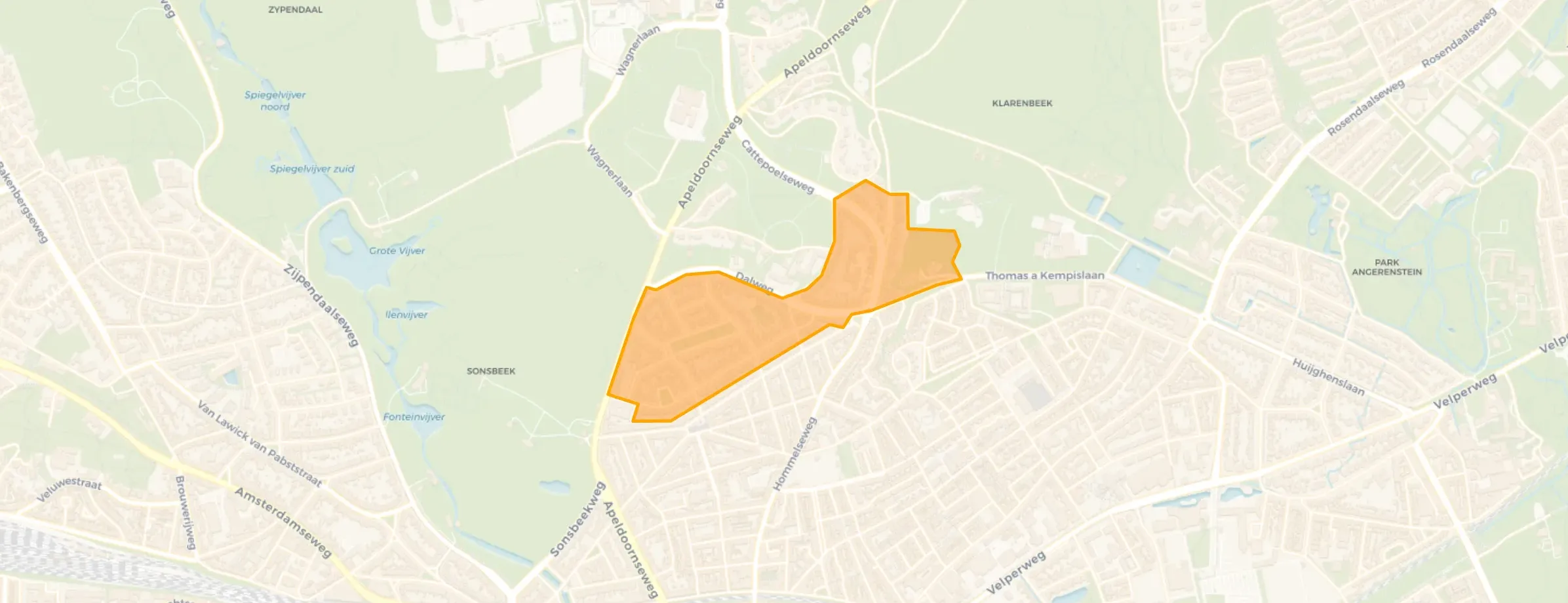 Kaart van Sonsbeek-Noord