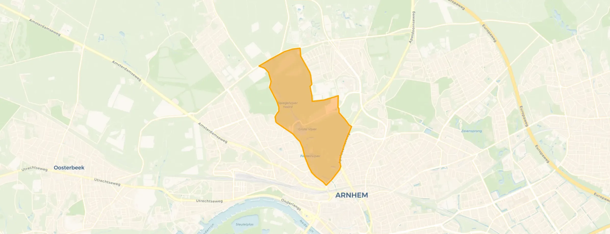 Kaart van Sonsbeek/Zijpendaal