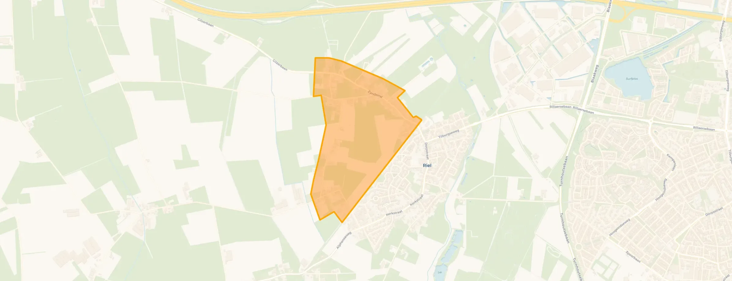 Kaart van Spaansehoek