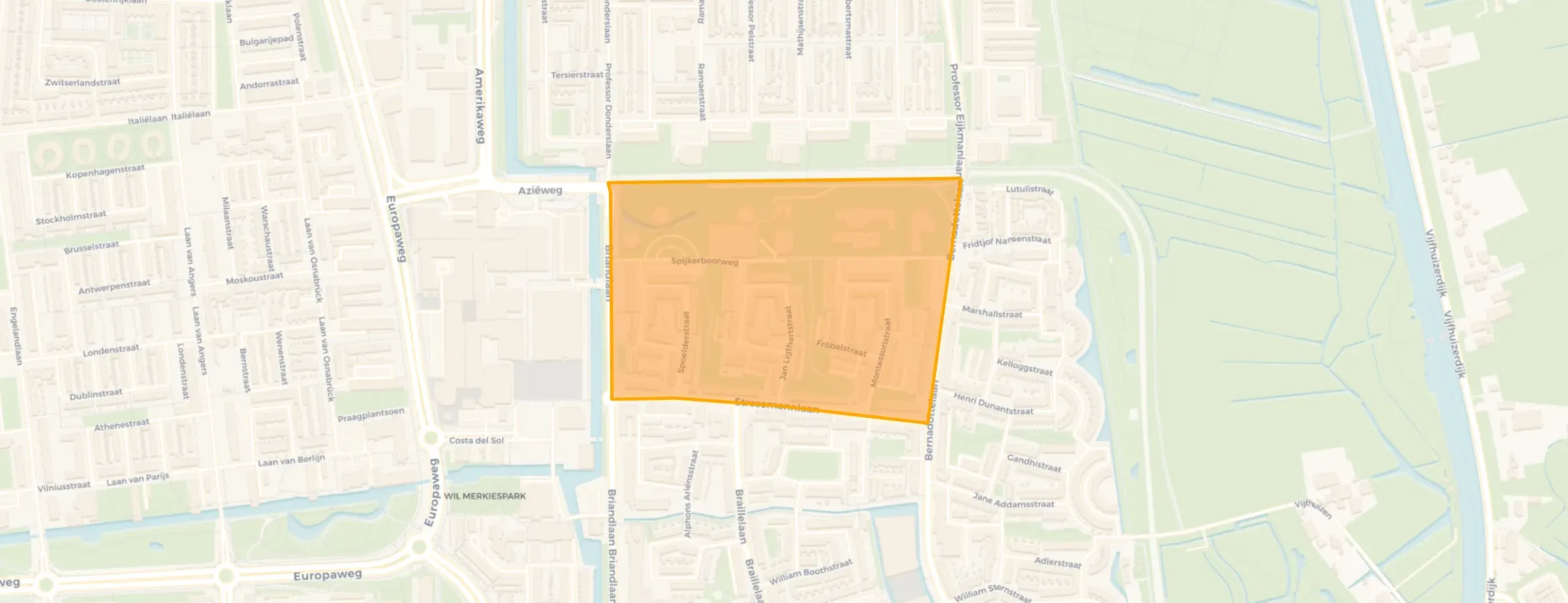 Spijkerboorbuurt in Haarlem