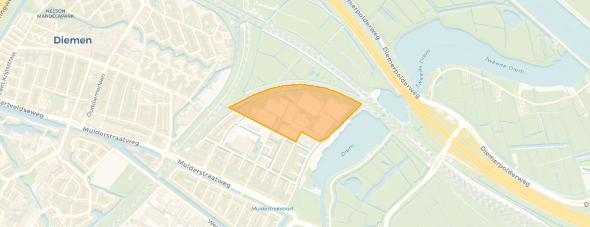 Kaart van Sportpark De Diemen