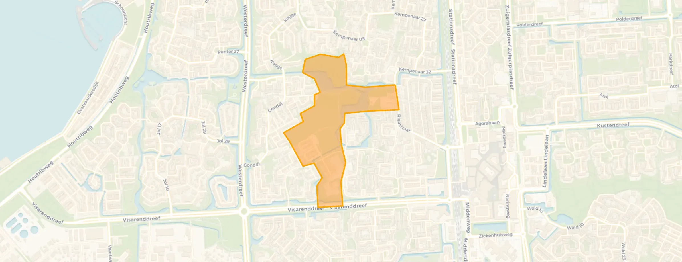 Kaart van Sportpark Schouw