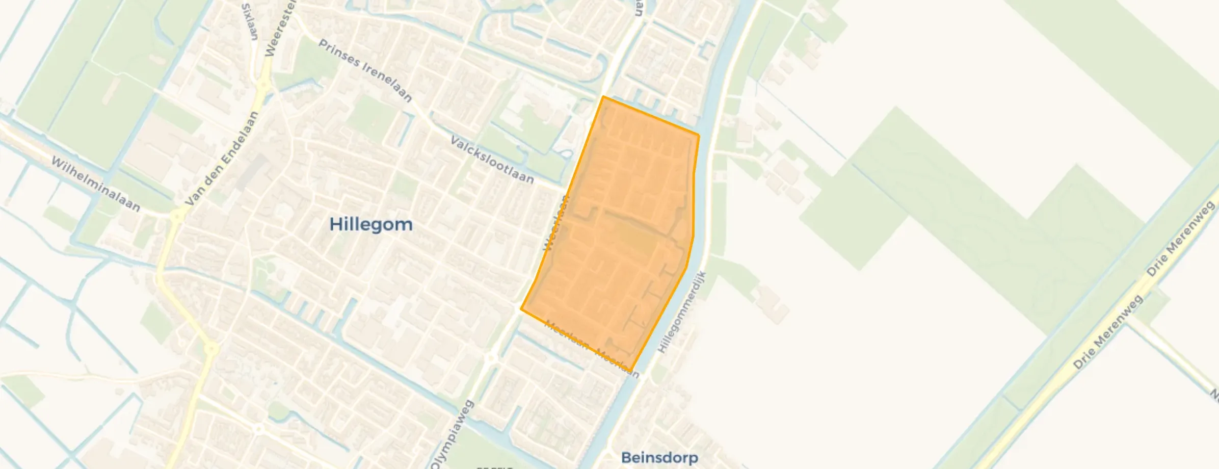 Buurt Staatsliedenbuurt, Hillegom