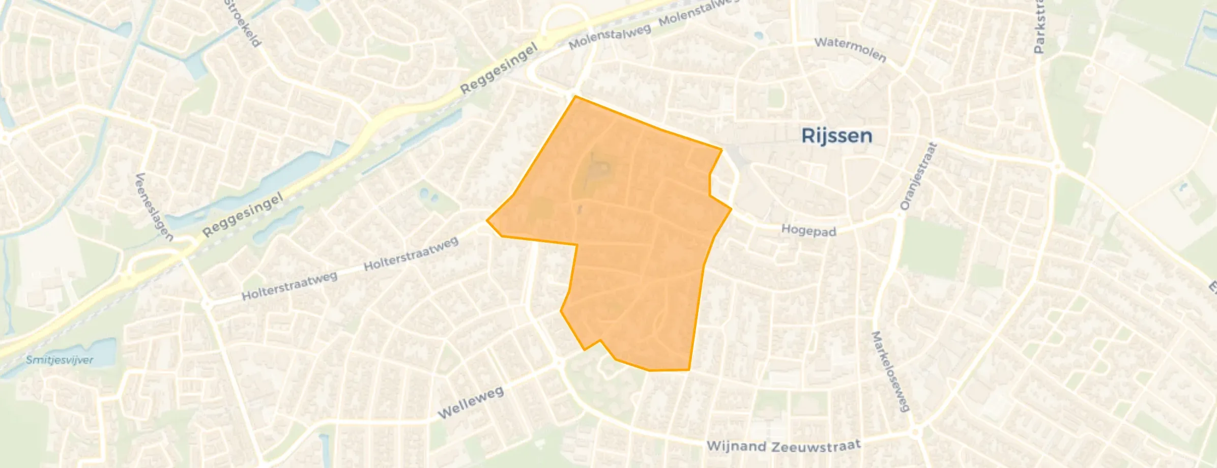 Kaart van Stad West