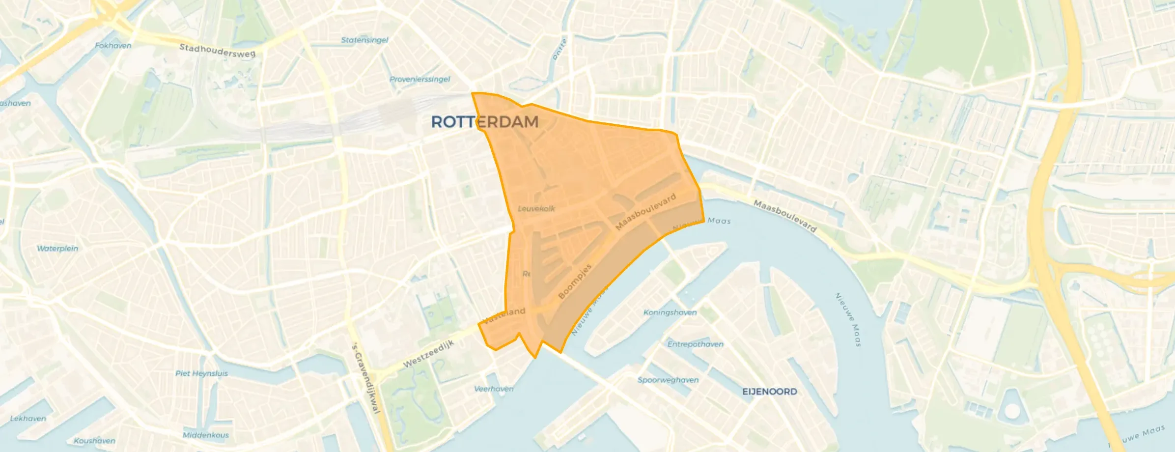 Stadsdriehoek in Rotterdam