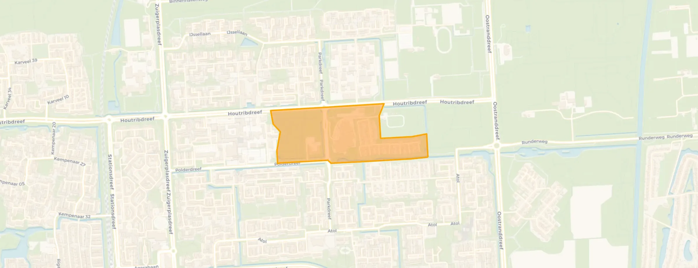 Buurt Stadspark Badweg Langevelderslag, Lelystad