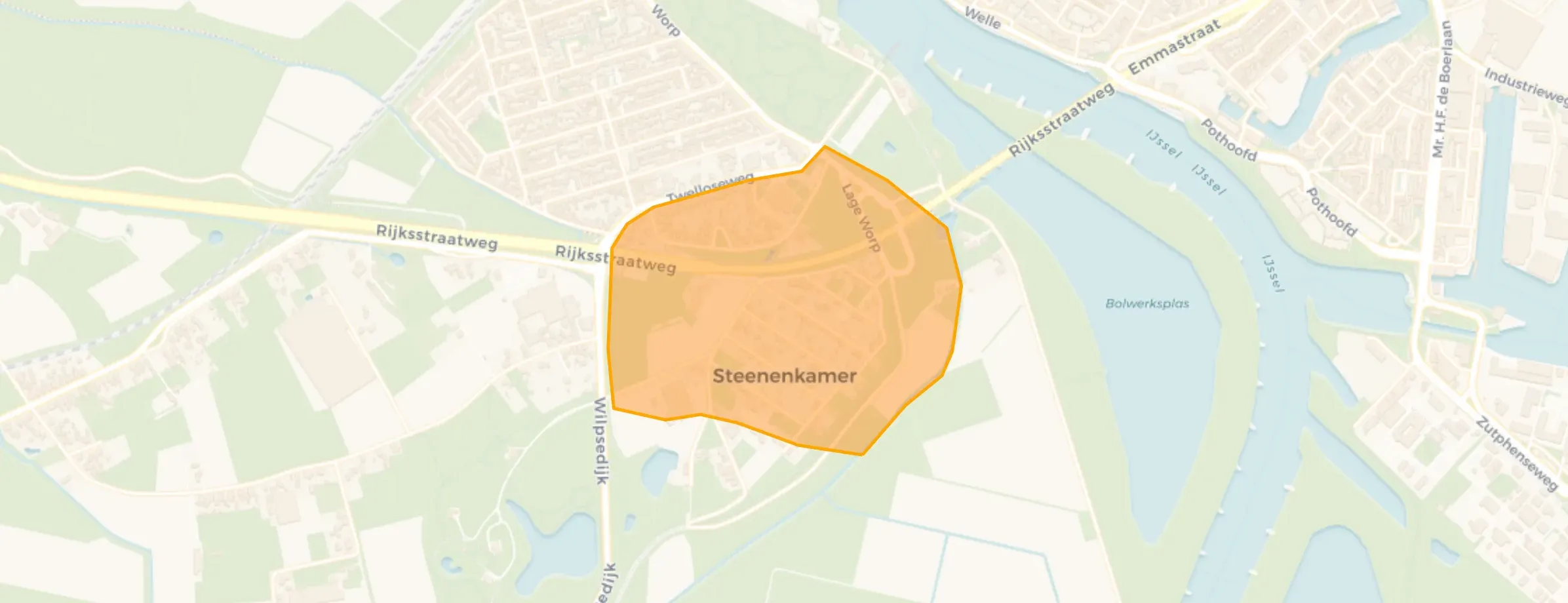 Kaart van Steenenkamer