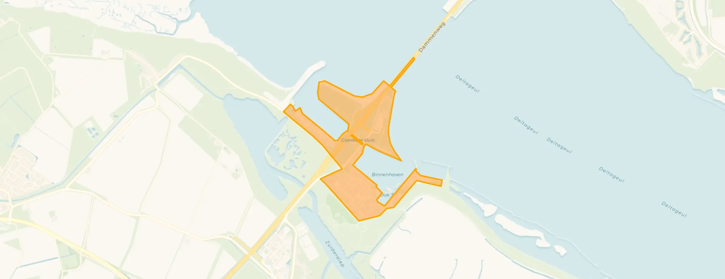 Kaart van Stellendam haven