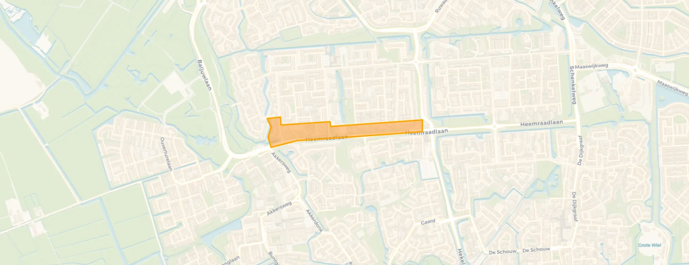 Kaart van Sterrenkwartier-Zuid