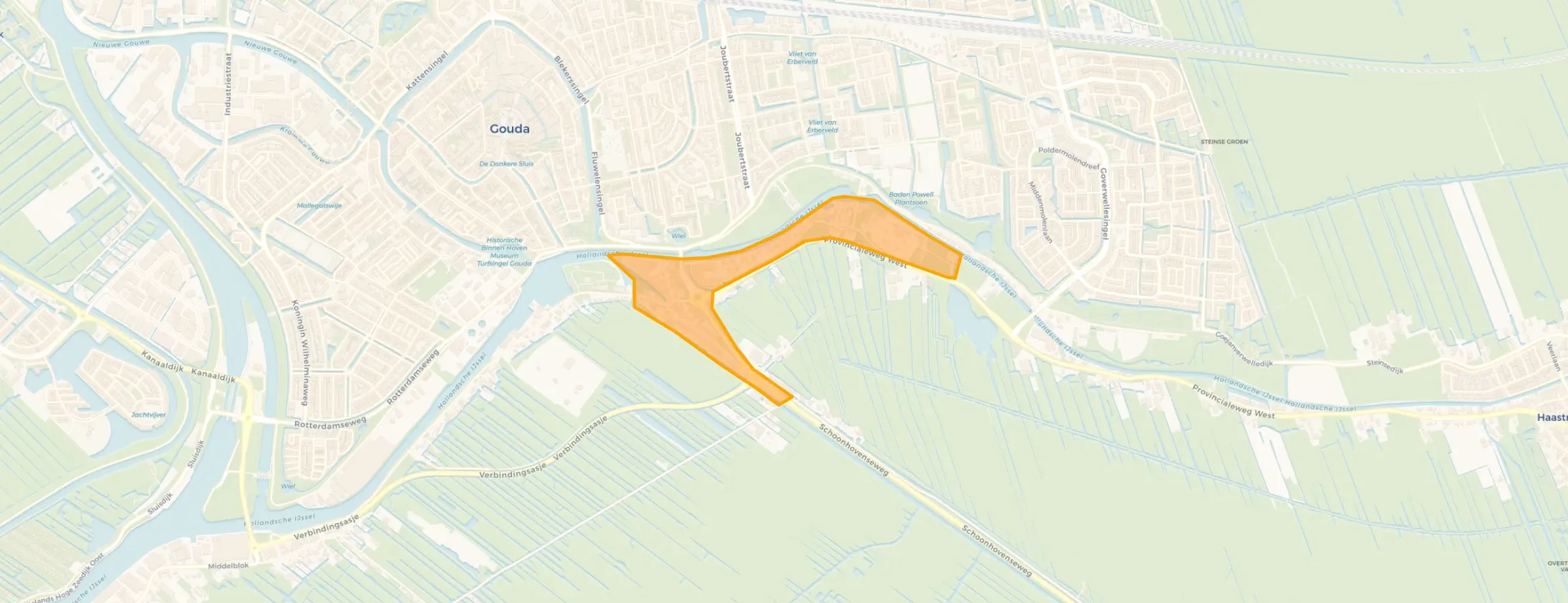 Kaart van Stolwijkersluis Oost