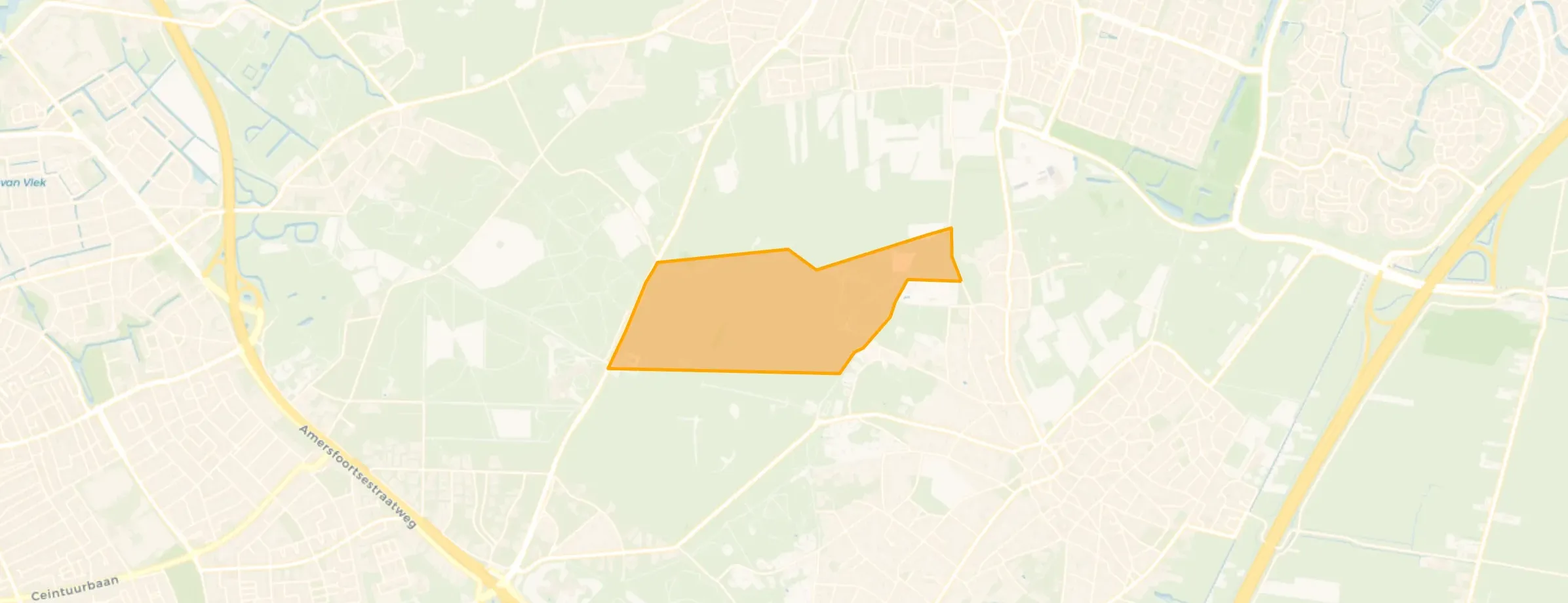 Kaart van Tafelberger Heide