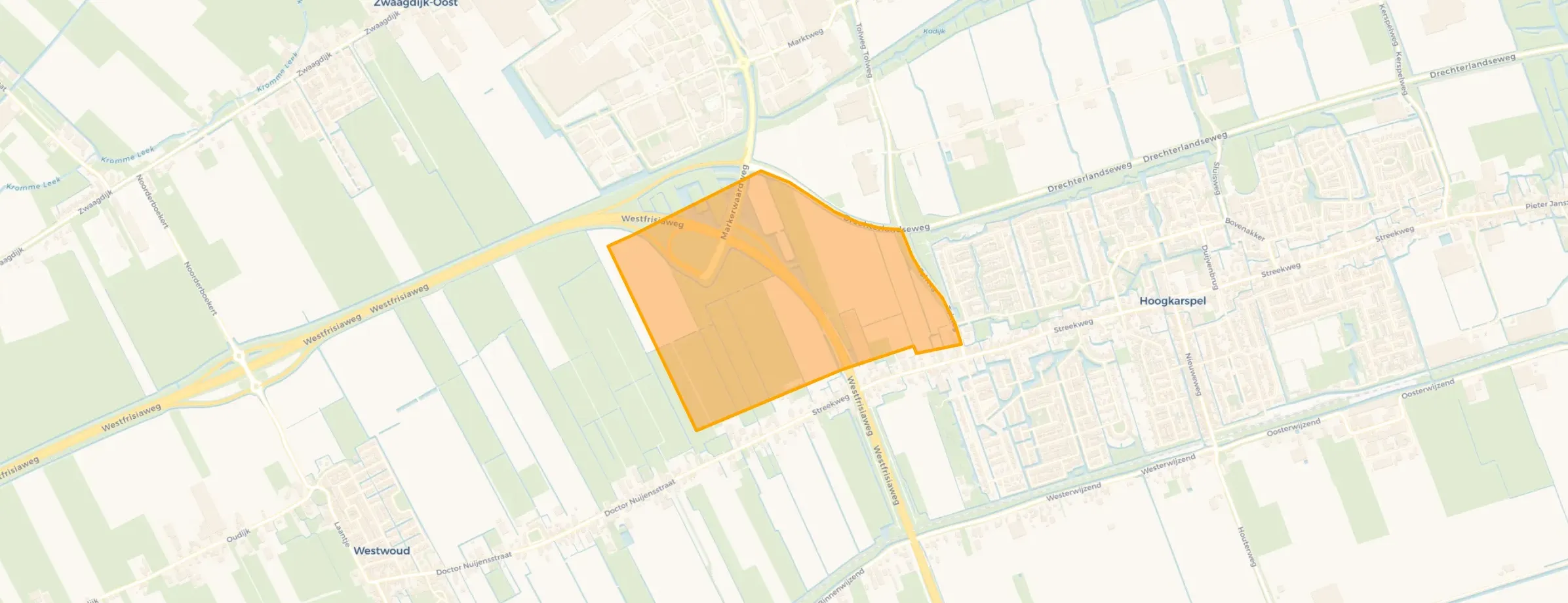 Ten westen van de Tolweg